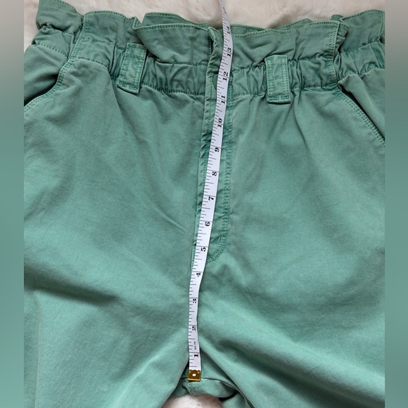 MOTHER The YOYO Ruffle Greaser Ankle Killing Time Deep Sea High-Rise Jeans-29 - Picture 16 of 16